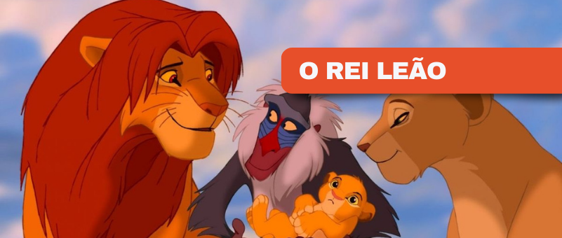 Imagem na animação O Rei Leão, da Disney