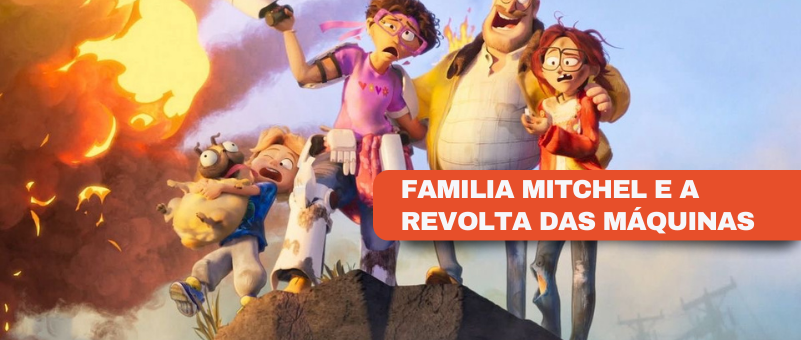 Cena da animação Família Mitchel e a Revolta das Máquinas, da Sony Animation